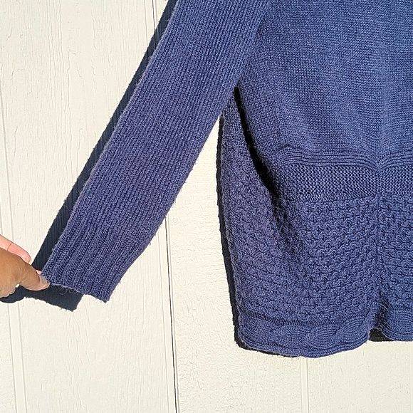 FOREVER 21 Knit Sweater Jacket Blue Purple size Small Petite - Picture 9 of 13